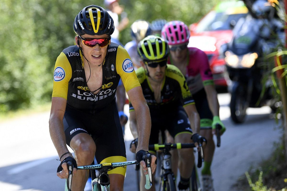 Robert Gesink (LottoNl-Jumbo) in the breakaway