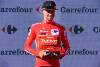 Nicholas Roche (Team Sunweb) in the red jersey at the Vuelta a Espana