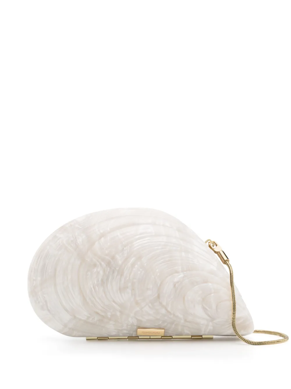 Bridget Pearl Oyster Clutch Bag | One Size