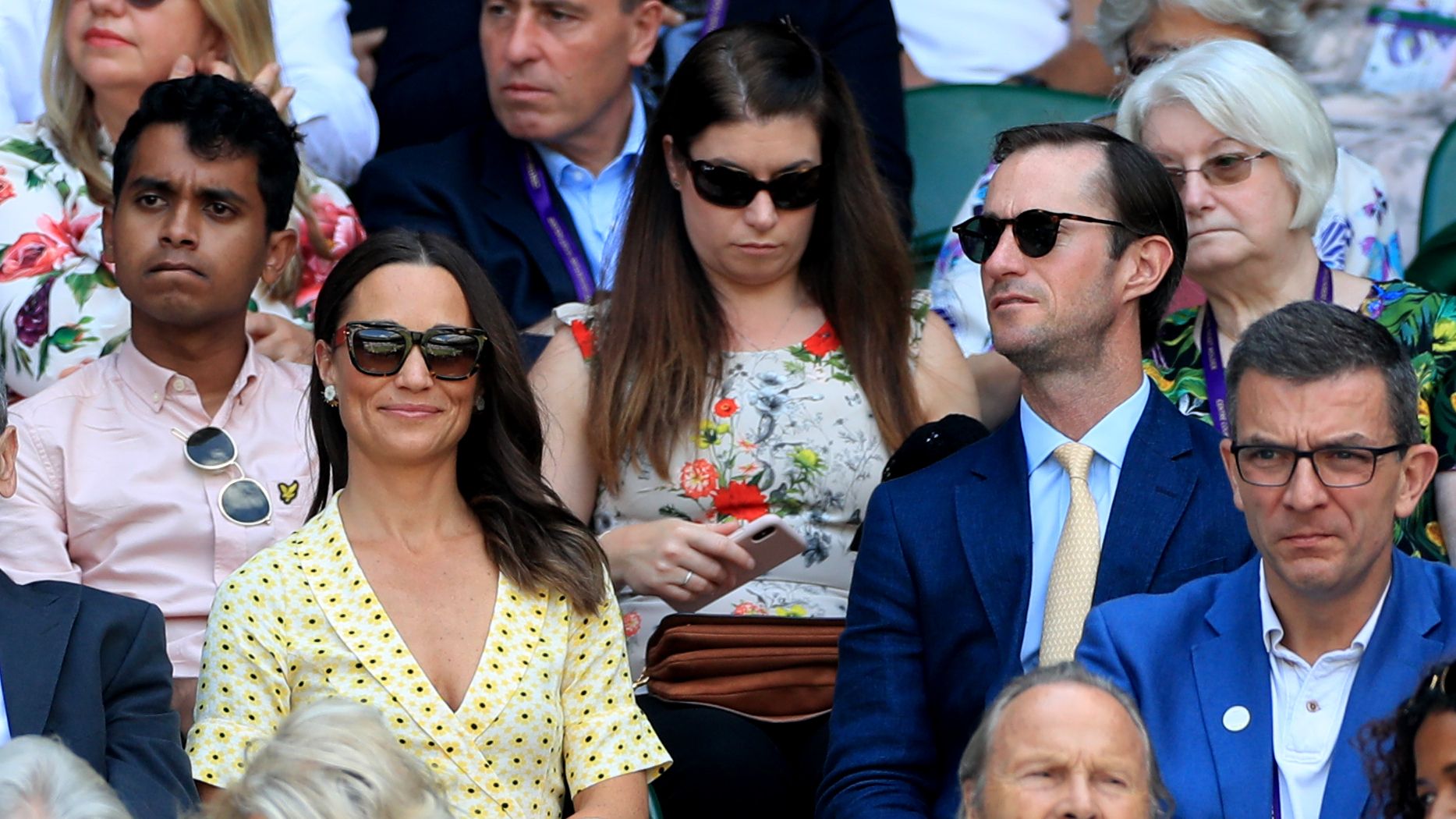 Kate Middleton turns heads in chic navy and white polka dot dress at  Wimbledon Men's final