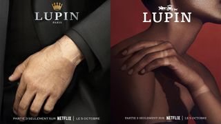 Promotional posters for the Netflix show Lupin