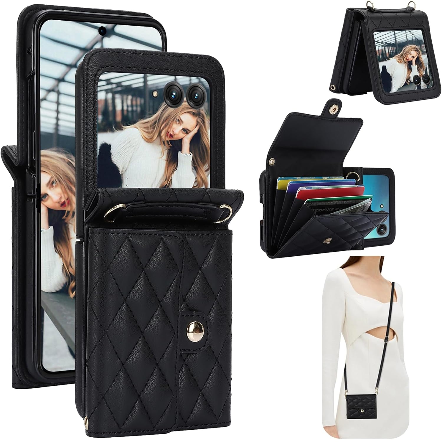 CCSmall Crossbody Wallet Case for Motorola Razr 2024/2025