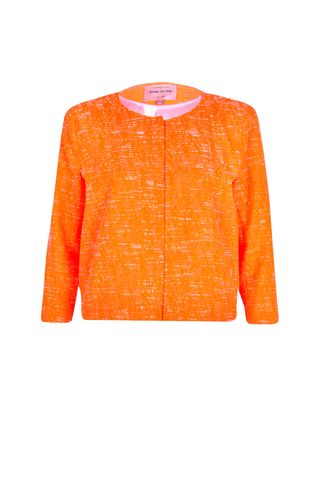 River Island Orange Textured Boxy Jacket, £50