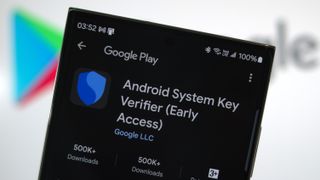 Android System Key Verifier app listing on the Play Store