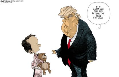 Political cartoon U.S. DACA Trump dreamers