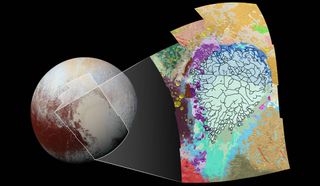 Map of Pluto's heart shaped future