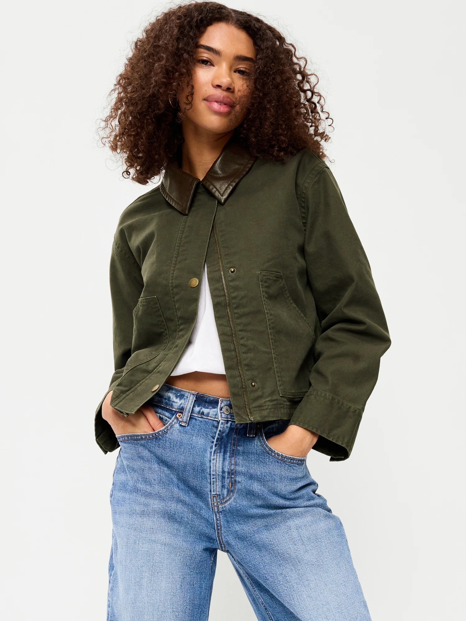 Old Navy, Cropped Barn Jacket