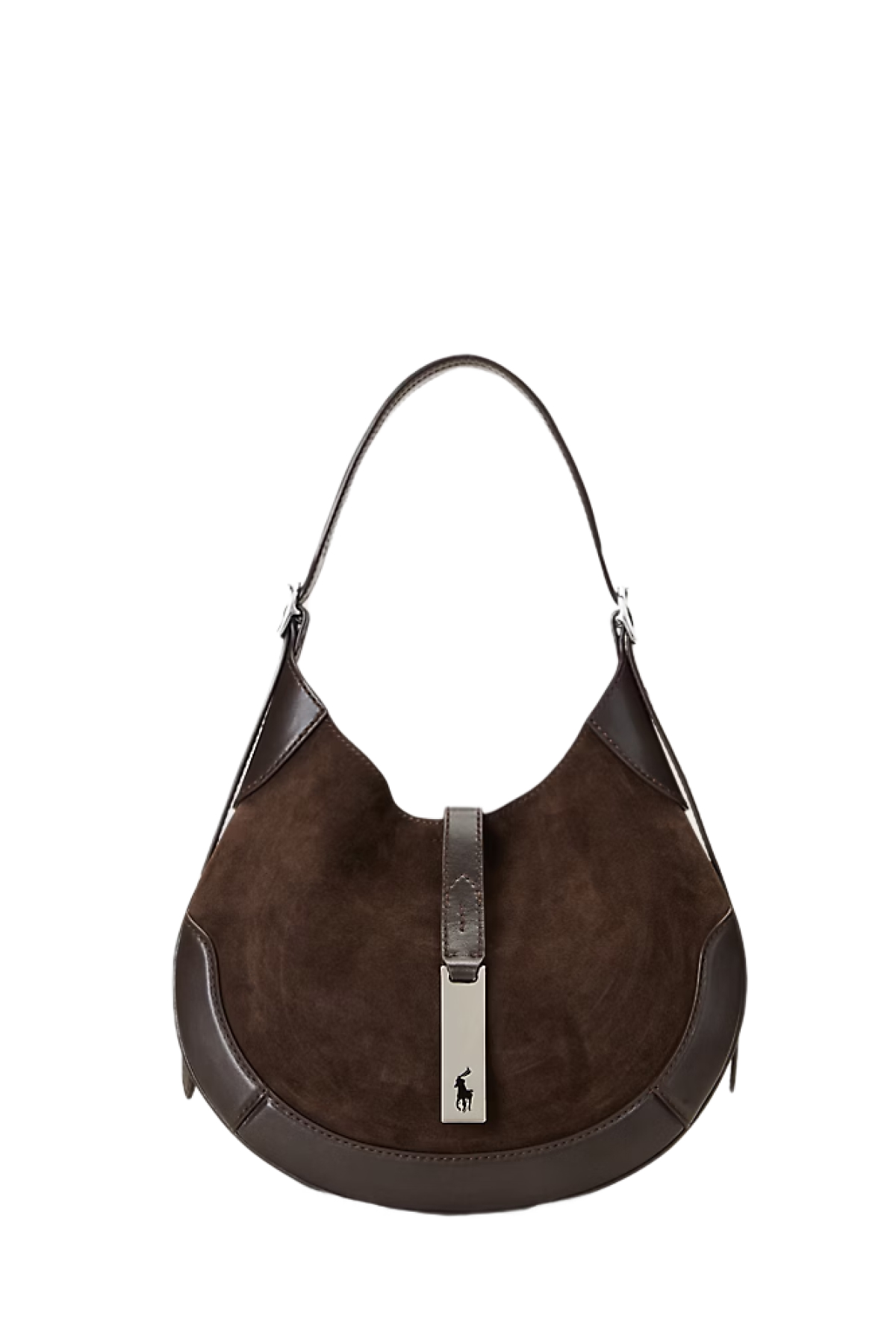 Polo Ralph Lauren Id Suede Leather Small Shoulder Bag