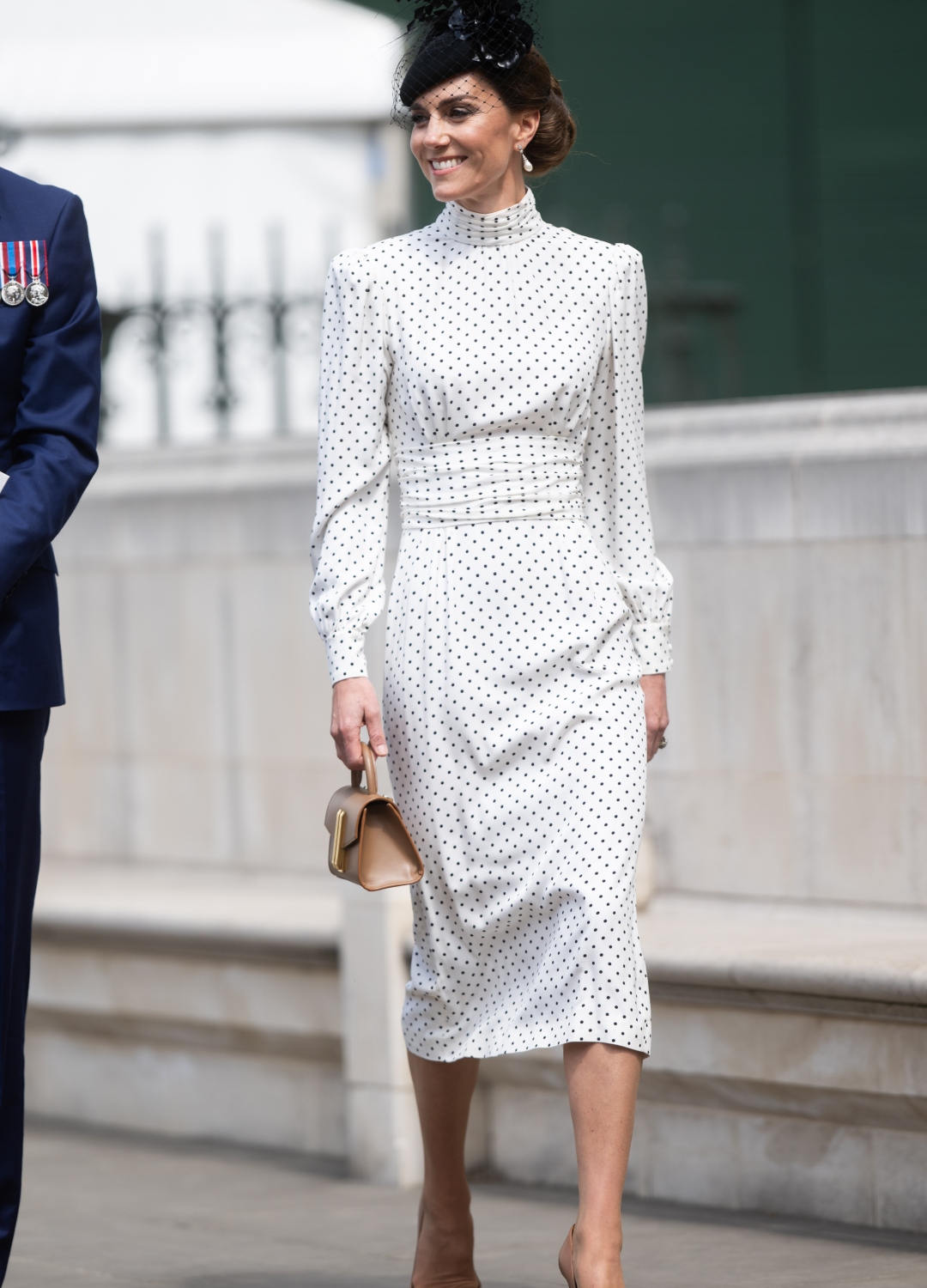 Kate Middleton wearing polka dot dress