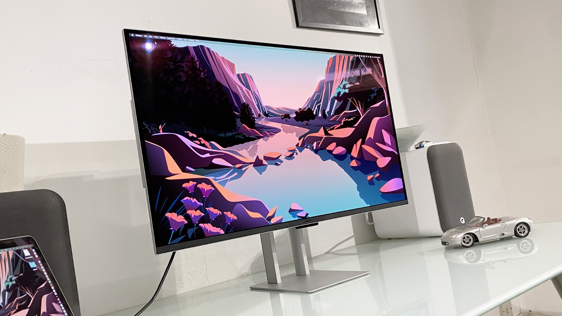 Asus ProArt PA32UCDM 4K OLED monitor during our review