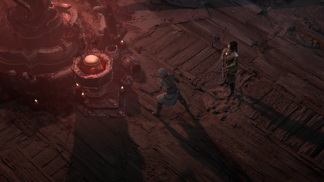 Diablo 4 season 2 screenshot of a character using a new Vampiric Power