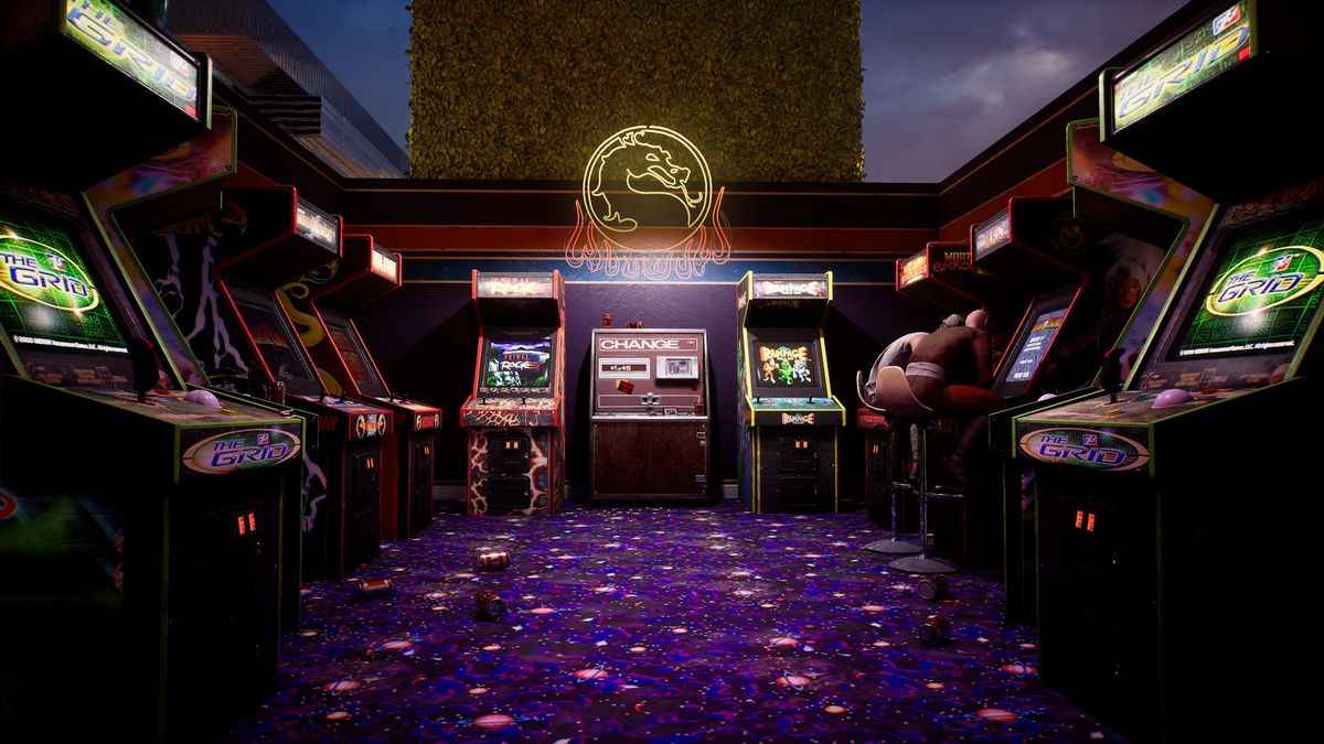 Screenshot from Mortal Kombat 1&#039;s Invasions Mode showcasing an arcade