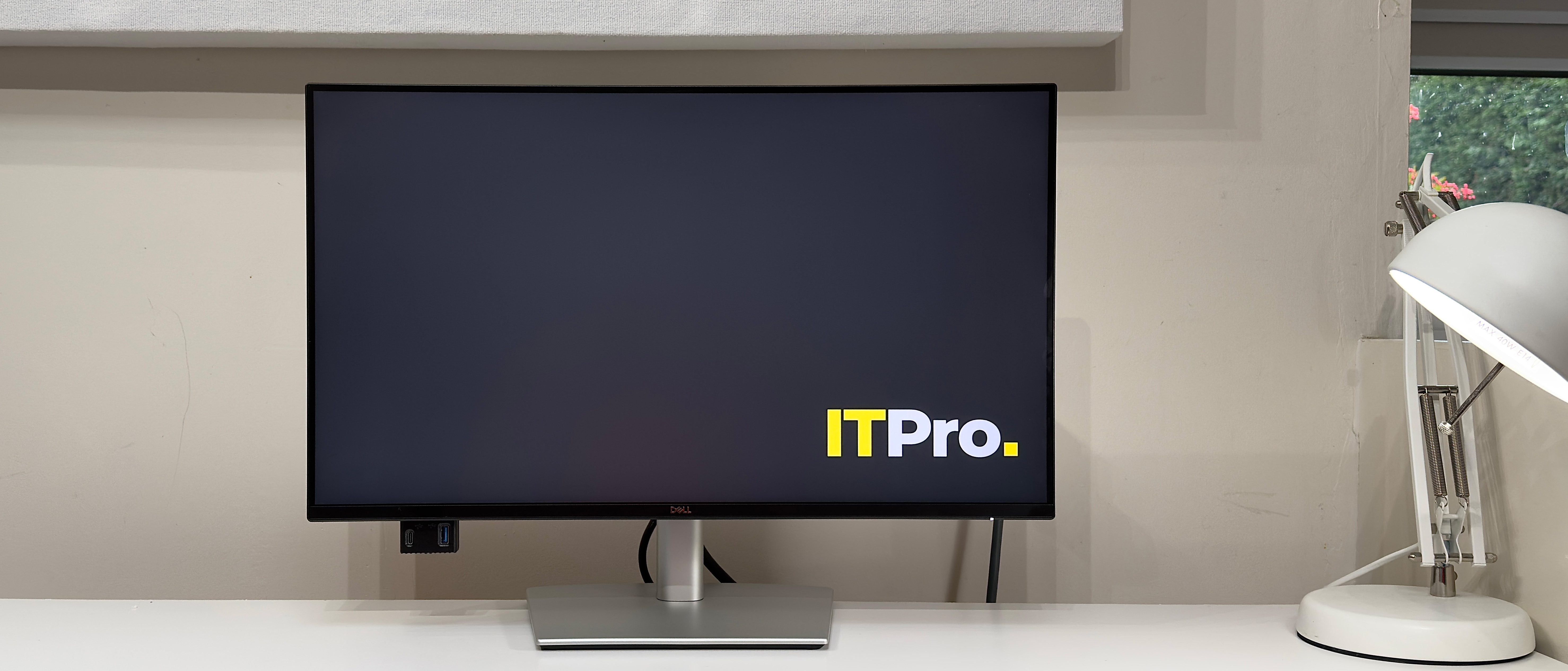 The Dell P2425DE monitor on a desk