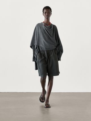 100% Cashmere Cape Sweater