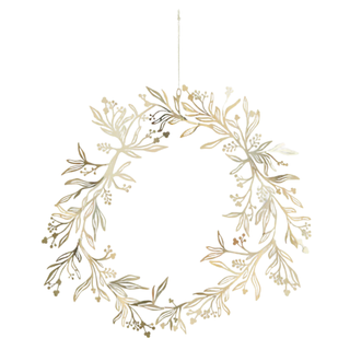 Metal Mistletoe Wreath