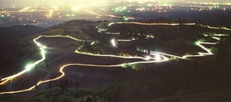 Night time racing at the 24 hours of Grand Targhee