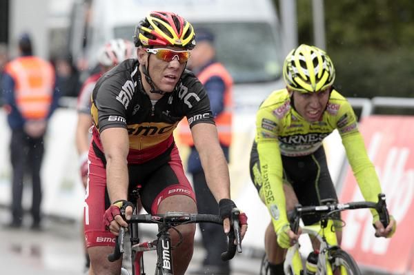 Philippe Gilbert (BMC) led home the chasing peloton