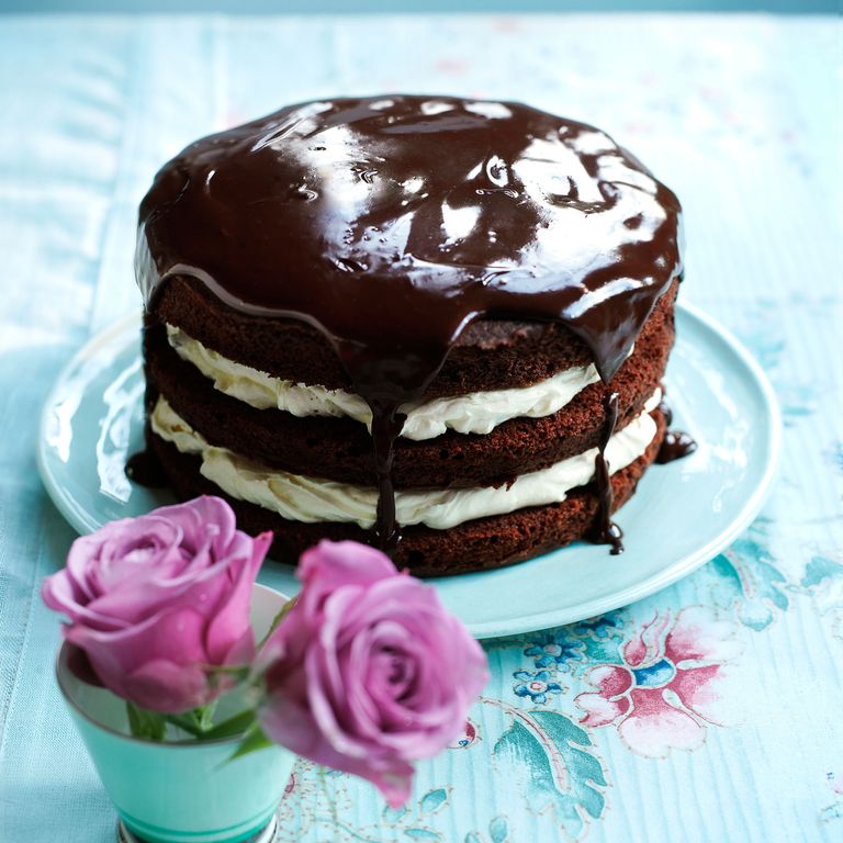 Chocolate Cake with Passion Fruit and Lime Dessert Recipes Woman & Home