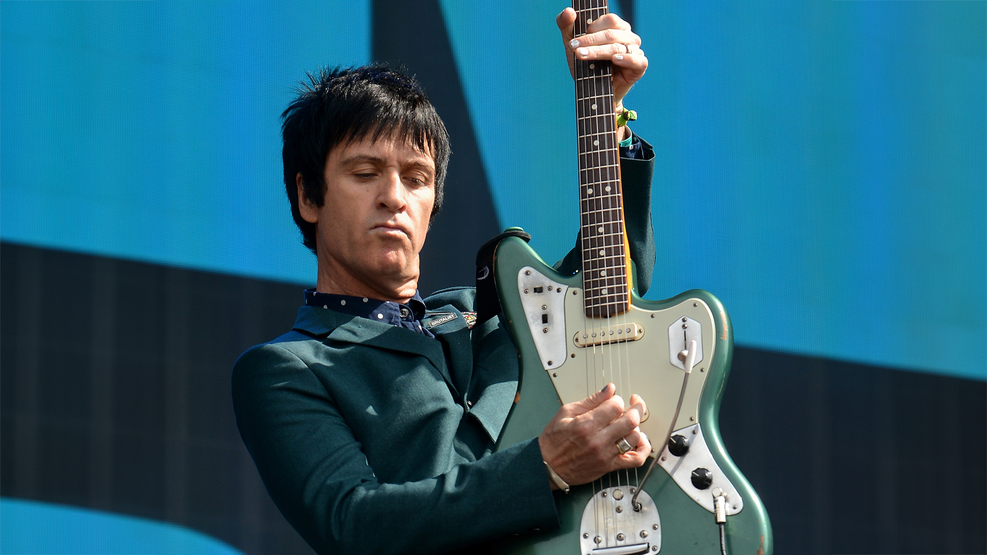Johnny Marr performs at the Barclaycard British Summertime gigs at Hyde Park on June 26, 2015 in London, England 