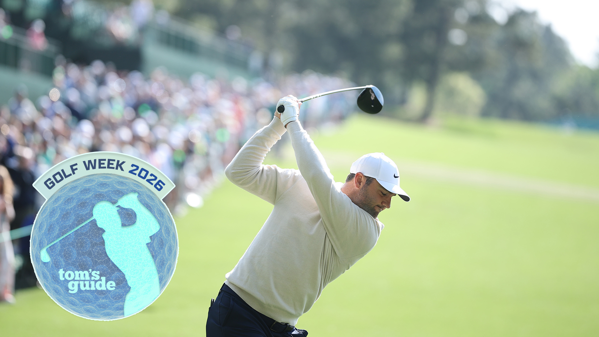 Scottie Scheffler in his backswing