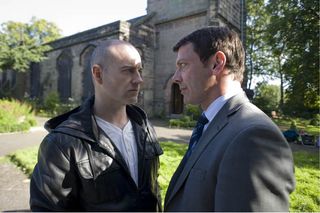 In the churchyard, Tony meets up with Jimmy and tells him to kill Carla, otherwise they'll both end up in jail.