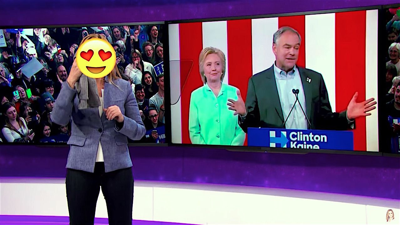 Samantha Bee actually likes Tim Kaine