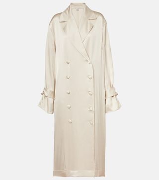 Satin Trench Dress