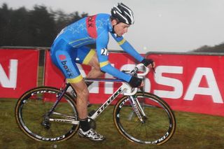 Junior champion Mathieu van der Poel in action.