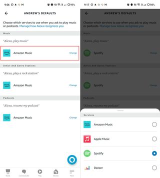 How to play multiple music services on an Amazon Echo