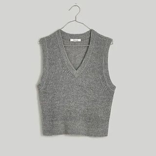 Madewell The Fineloft Shrunken Sweater Vest 