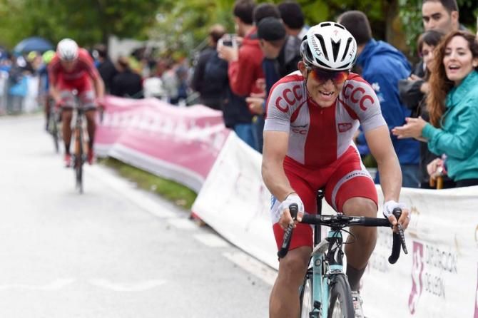 Michal Kwiatkowski (Poland) digs deep