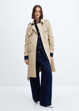 Classic Trench Coat With Belt 
