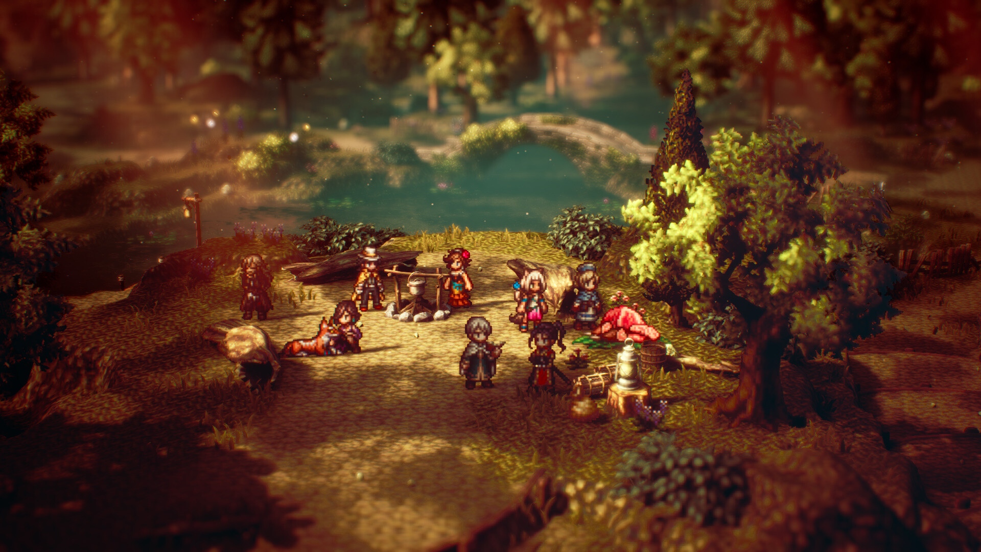 Best Steam Autumn Sale games: a screenshot of Octopath Traveler 2