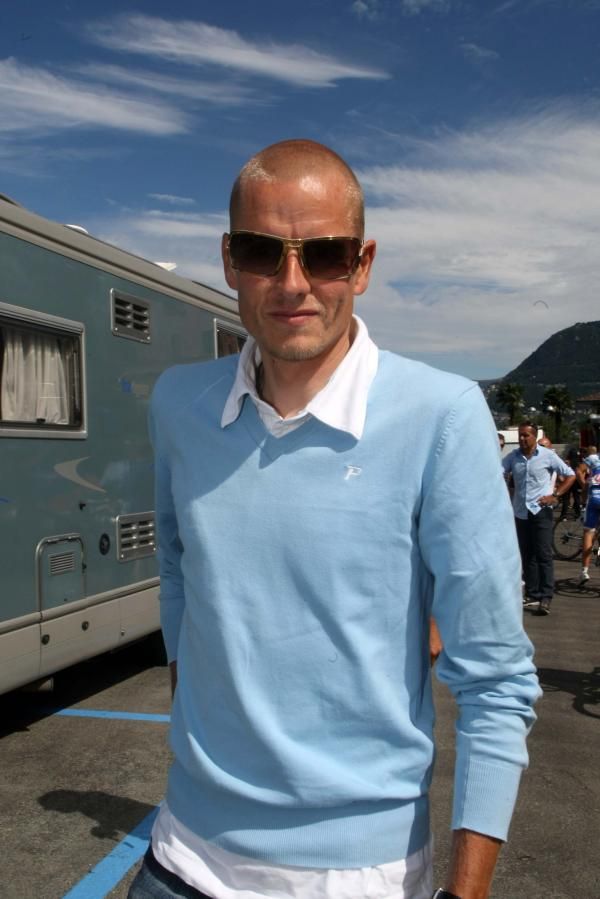 The controversial Michael Rasmussen pictured at the Tre Valli Varesine