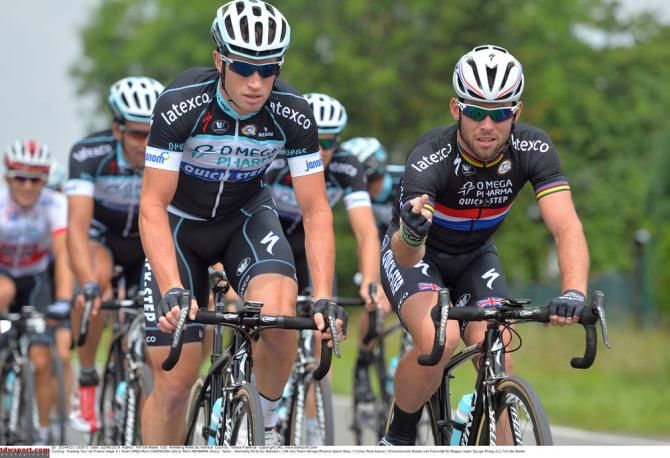 Mark Renshaw and his teammate Mark Cavendish