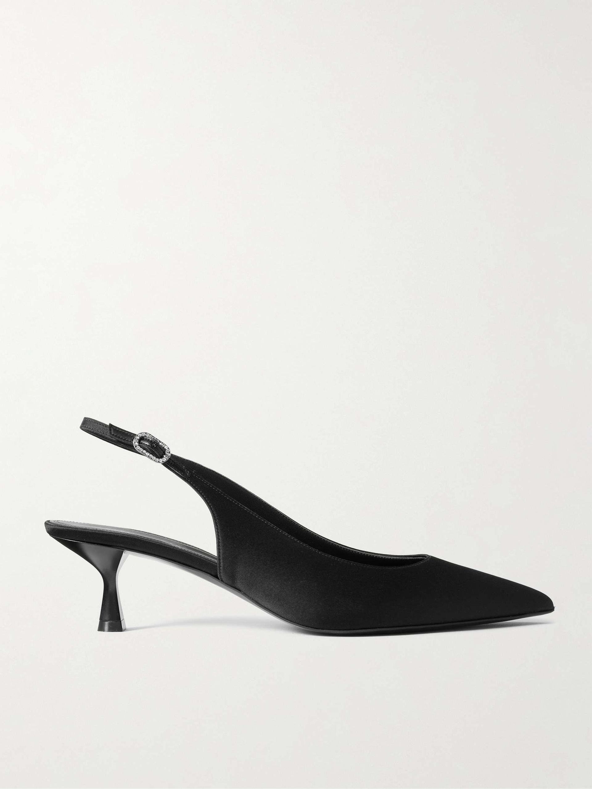 Satin Slingback Pumps