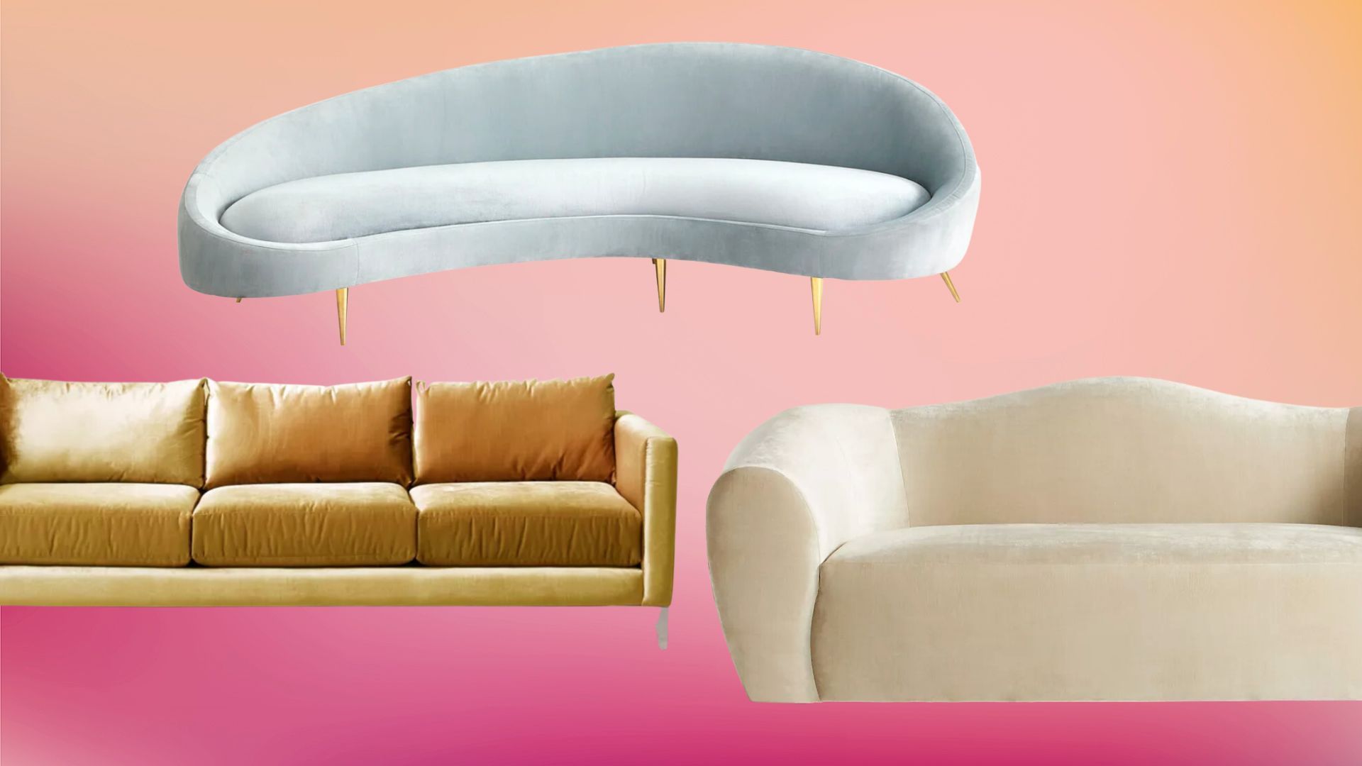 The 12 best velvet sofas made for reclining beautifully on