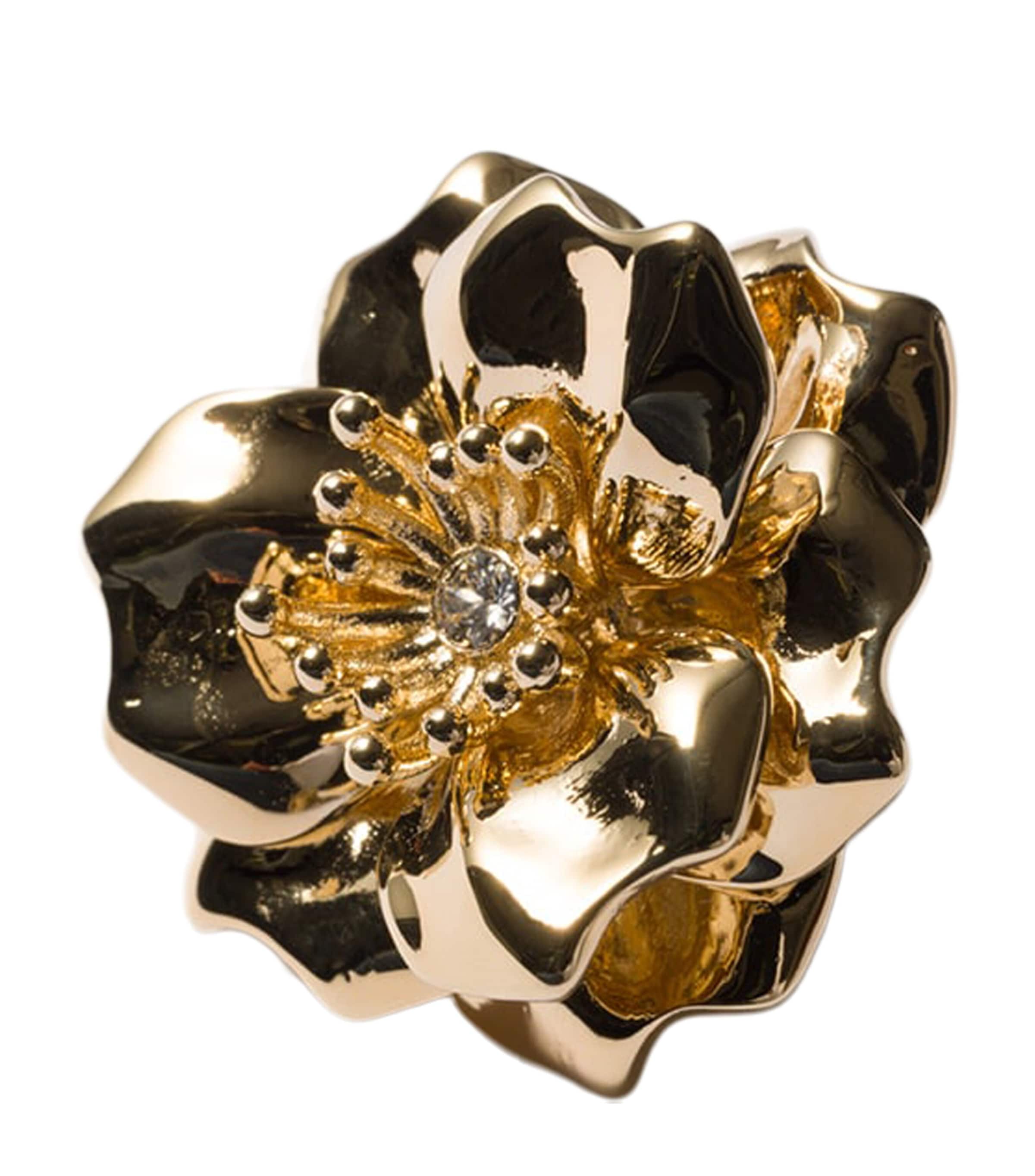 Miu Miu Floral Crystal-Embellished Brooch