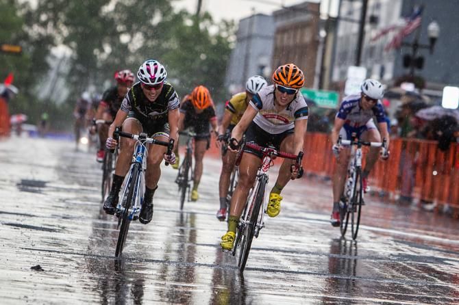 Leah Kirchmann (Optum) wins the sprint for second place