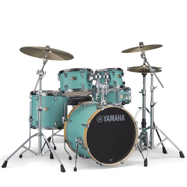 A Yamaha Stage Custom Birch drum set