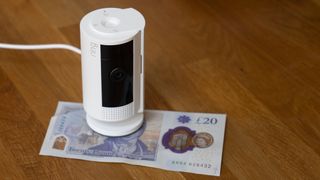 Ring Indoor Camera on 20 pound note