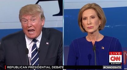 Carly Fiorina and Donald Trump fight over their business records