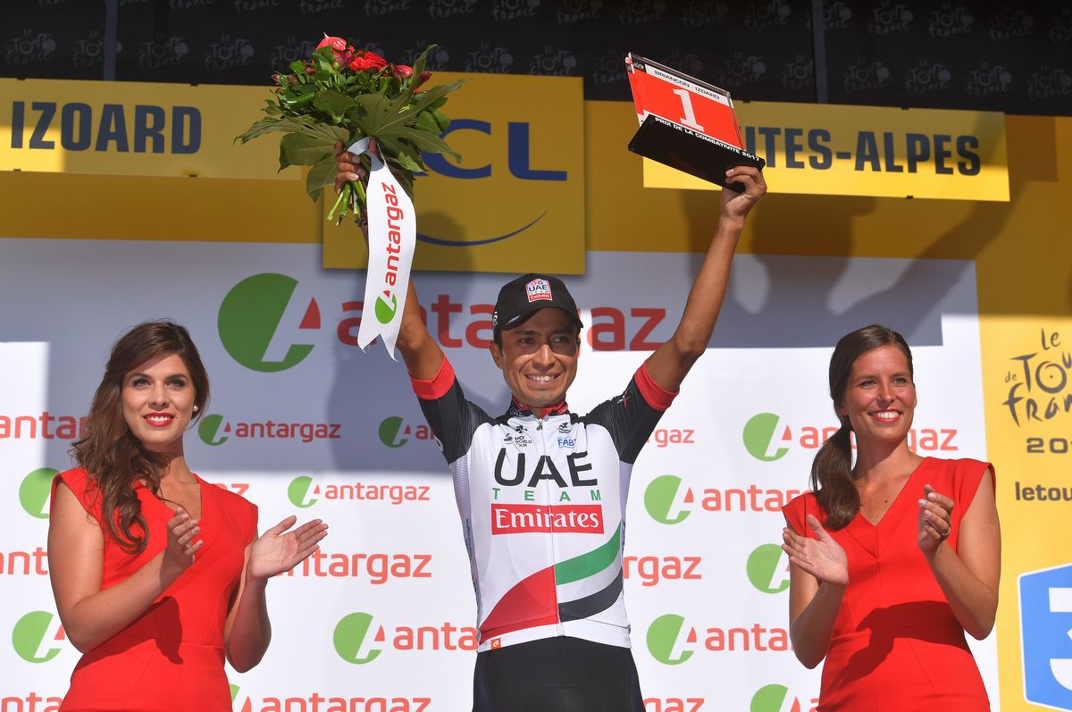 Darwin Atapuma (UAE Team Emirates) was most combative on stage 18