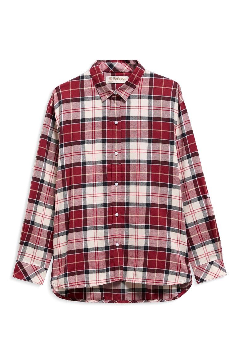 Elishaw Relaxed Fit Check Button-Up Shirt