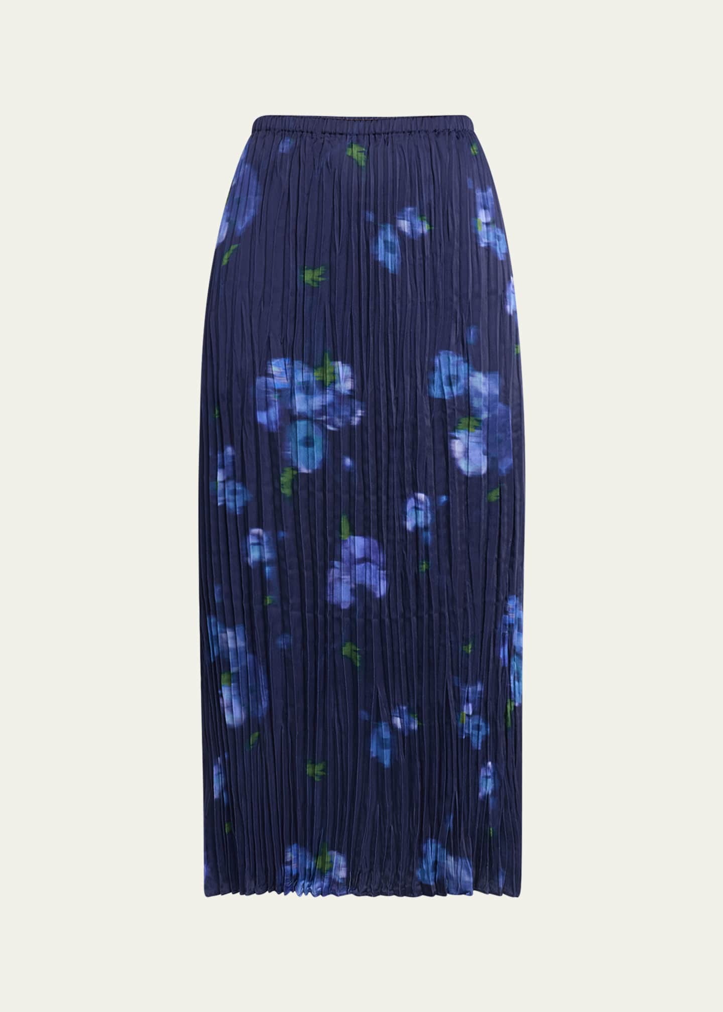 Vince, Blurred Poppy Column Skirt