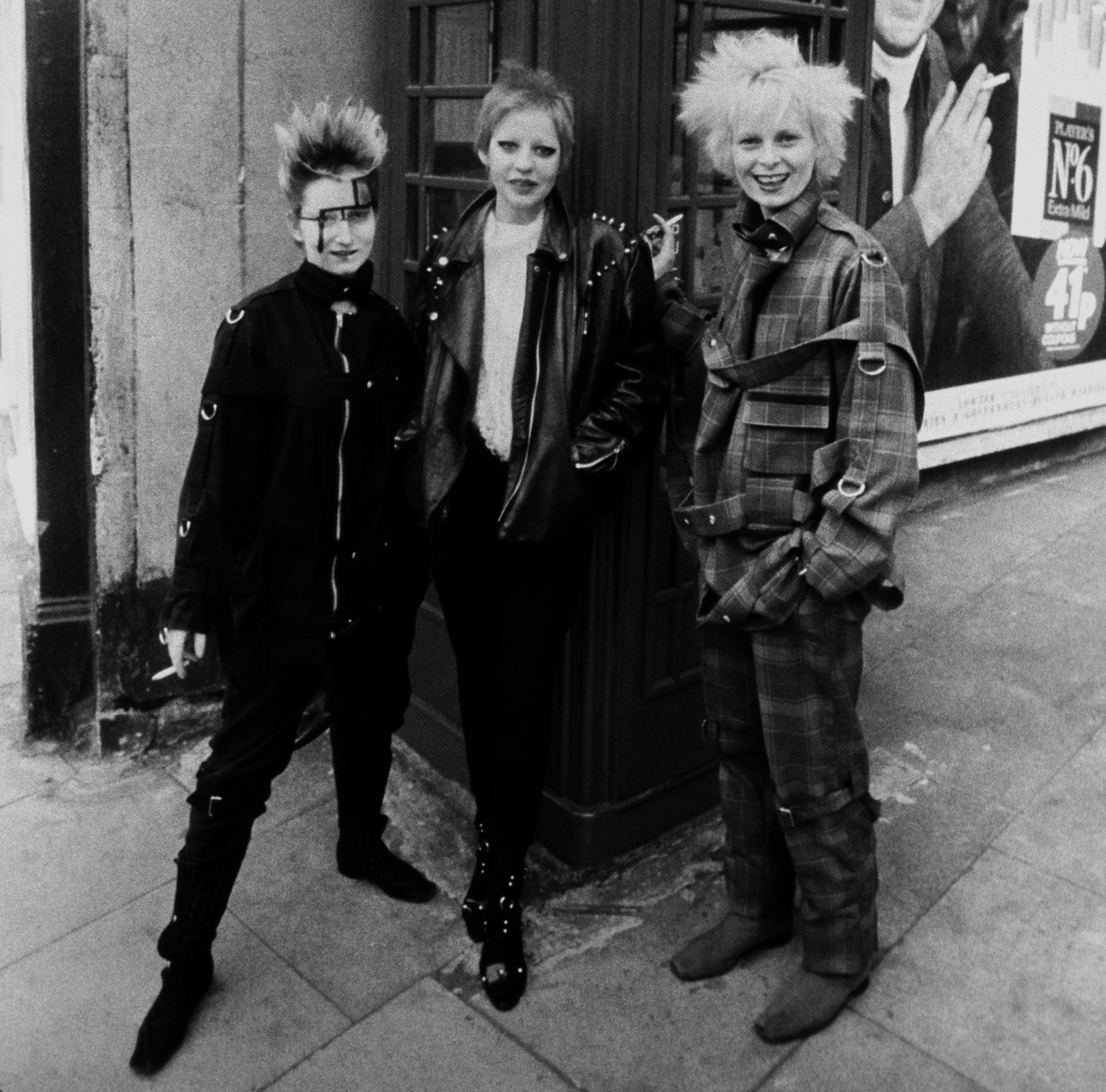 Fashion designer Vivienne Westwood (right), 1977