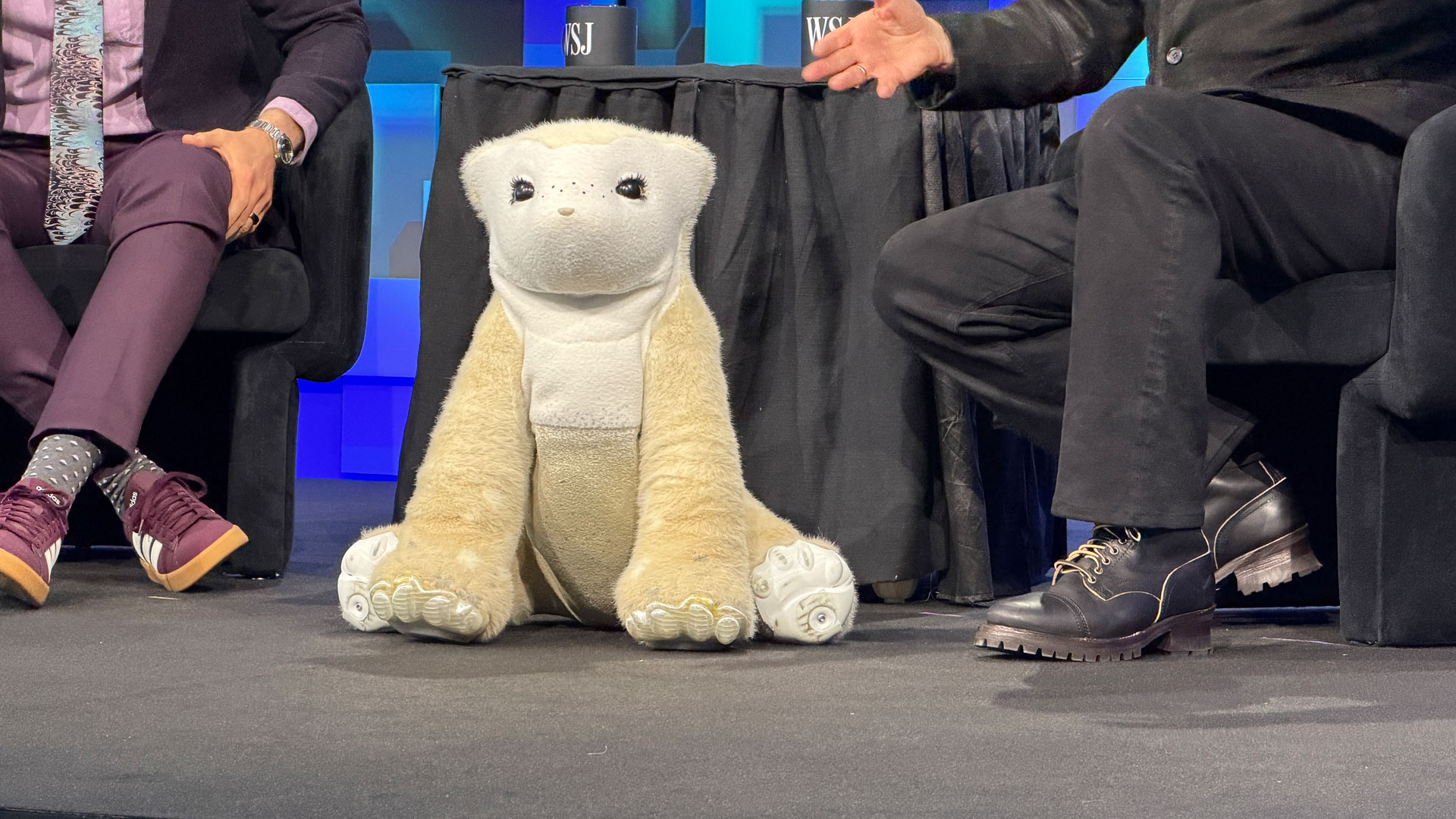 Daphne, the Familiar robot from Familiar Machines &amp; Magic. Introduced at the Wall Street Journal Future of Everything conference on May 4.