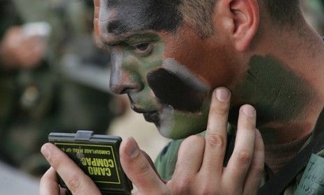 New Camouflage Face Paint Could Protect Troops' Skin From Burns