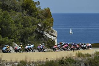 Tour de France stage 2 LIVE: Gap between break and bunch is closing as UAE Team Emirates-XRG takes up the pacing