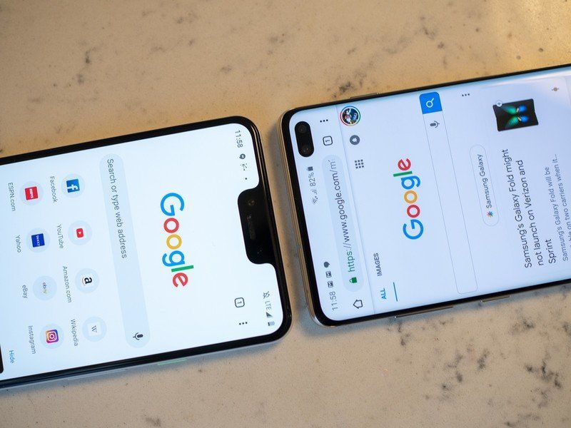 Galaxy S10+ and Pixel 3 XL